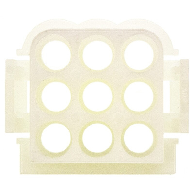 TE Connectivity, Commercial MATE-N-LOK Female Connector Housing, 6.1mm Pitch, 9 Way, 3 Row