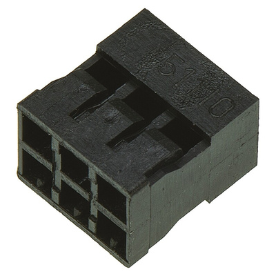 Molex, Milli-Grid Female Connector Housing, 2mm Pitch, 6 Way, 2 Row
