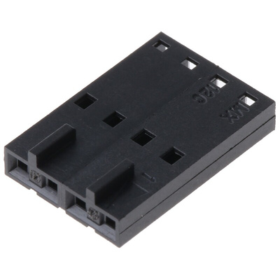 Molex, SL Female Connector Housing, 2.54mm Pitch, 4 Way, 1 Row