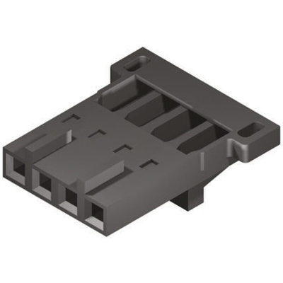 Molex, SL Female Connector Housing, 2.54mm Pitch, 4 Way, 1 Row