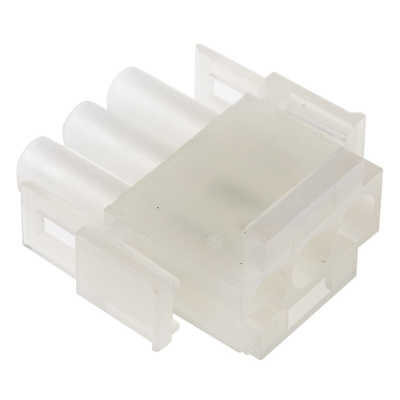 Molex, MLX Male Connector Housing, 6.35mm Pitch, 3 Way, 1 Row