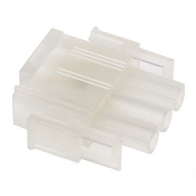 Molex, MLX Male Connector Housing, 6.35mm Pitch, 3 Way, 1 Row