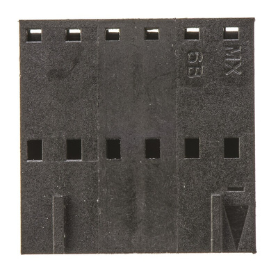 Molex, SL Female Connector Housing, 2.54mm Pitch, 6 Way, 1 Row