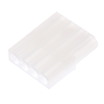 Molex, STANDARD .062" Female Connector Housing, 3.68mm Pitch, 4 Way, 1 Row