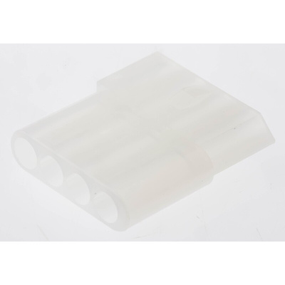 Molex, STANDARD .093" Female Connector Housing, 5.03mm Pitch, 4 Way, 1 Row