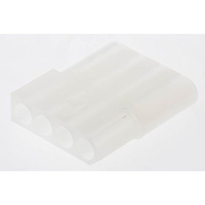 Molex, STANDARD .093" Female Connector Housing, 5.03mm Pitch, 4 Way, 1 Row