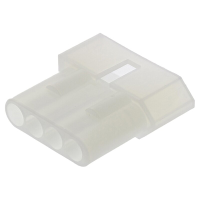 Molex, STANDARD .093" Male Connector Housing, 5.03mm Pitch, 4 Way, 1 Row