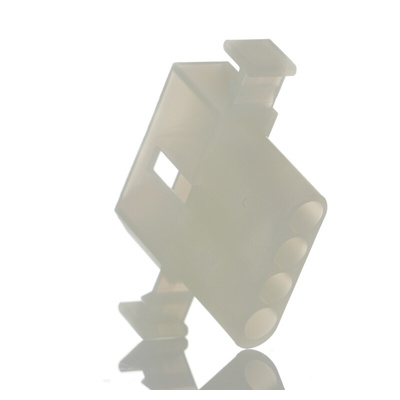 Molex, STANDARD .093" Male Connector Housing, 5.03mm Pitch, 4 Way, 1 Row