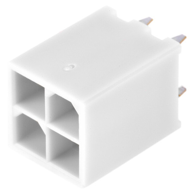 Molex, Mini-Fit Jr Male Connector Housing, 4.2mm Pitch, 4 Way, 2 Row