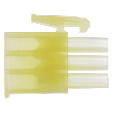 TE Connectivity, Mini-Universal MATE-N-LOK Male Connector Housing, 4.2mm Pitch, 3 Way, 1 Row