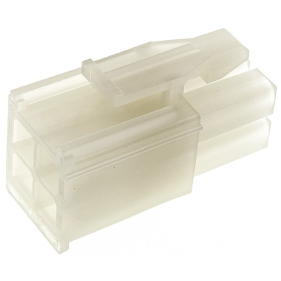 TE Connectivity, Mini-Universal MATE-N-LOK Male Connector Housing, 4.14mm Pitch, 4 Way, 2 Row