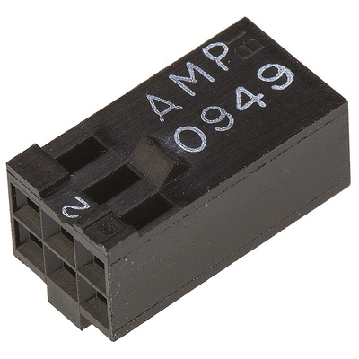 TE Connectivity, AMPMODU MOD IV Female Connector Housing, 2.54mm Pitch, 6 Way, 2 Row