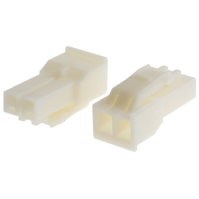 TE Connectivity, AMP Universal Power Male Connector Housing, 3.96mm Pitch, 2 Way, 1 Row
