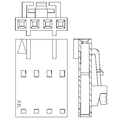 Molex, SL Female Connector Housing, 2.54mm Pitch, 8 Way, 1 Row