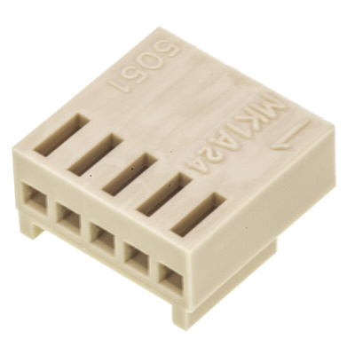 Molex, KK Female Connector Housing, 2.5mm Pitch, 5 Way, 1 Row