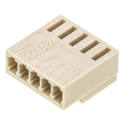 Molex, KK Female Connector Housing, 2.5mm Pitch, 5 Way, 1 Row
