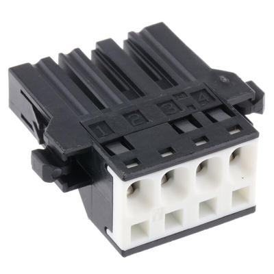 JST, J300 Female Connector Housing, 5.08mm Pitch, 4 Way, 1 Row