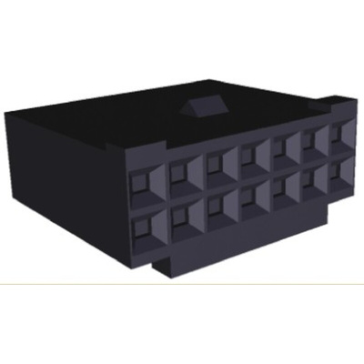 TE Connectivity, AMPMODU MOD IV Female Connector Housing, 2.54mm Pitch, 14 Way, 2 Row