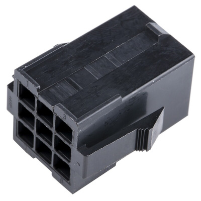 TE Connectivity, Mini-Universal MATE-N-LOK Female Connector Housing, 4.2mm Pitch, 9 Way, 3 Row