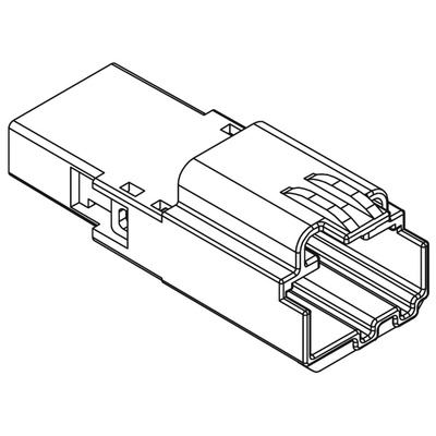 Molex, H-DAC 64 Male Connector Housing, 2.54mm Pitch, 3 Way, 1 Row