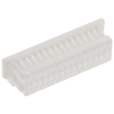 JST, SHD Female Connector Housing, 1mm Pitch, 30 Way, 2 Row Right Angle, Straight