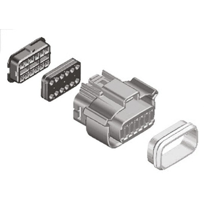 Molex, MX120G Female Connector Housing, 3.2mm Pitch, 12 Way, 2 Row