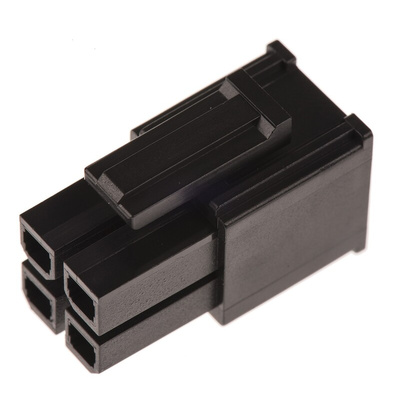 Molex, Mega-Fit Male Connector Housing, 5.7mm Pitch, 4 Way, 2 Row