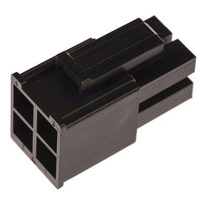 Molex, Mega-Fit Male Connector Housing, 5.7mm Pitch, 4 Way, 2 Row