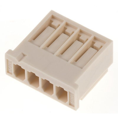 Molex, Mini-Latch Female Connector Housing, 2.5mm Pitch, 4 Way, 1 Row