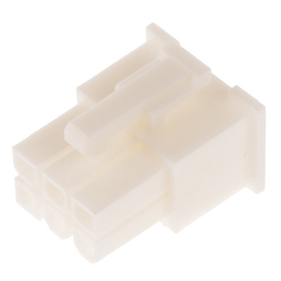 TE Connectivity, VAL-U-LOK Female Connector Housing, 4.2mm Pitch, 6 Way, 2 Row