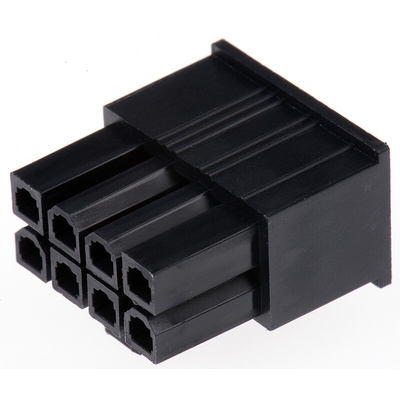 Molex, Mini-Fit Jr Female Connector Housing, 4.2mm Pitch, 8 Way, 2 Row