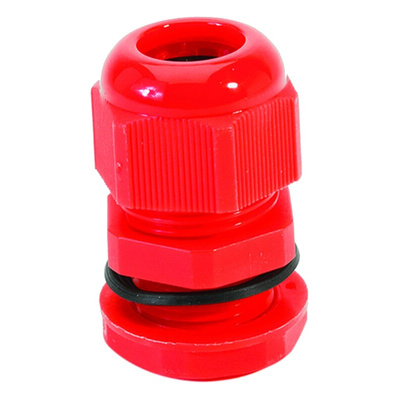 HellermannTyton NGM Series Red Nylon Cable Gland, M40 Thread, 22mm Min, 32mm Max, IP68