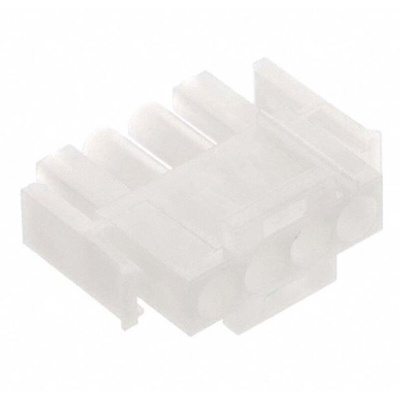 TE Connectivity, Universal MATE-N-LOK Male Connector Housing, 6.35mm Pitch, 4 Way, 1 Row