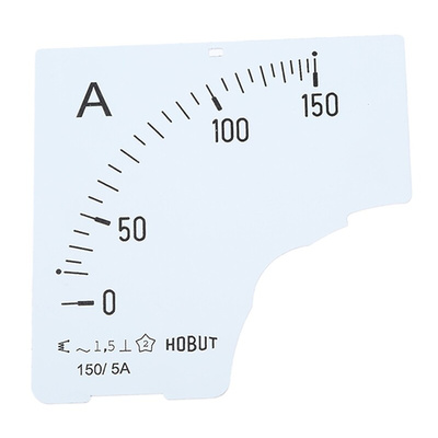 HOBUT 0/150A Meter Scale for 150/5A CT