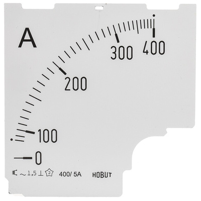 HOBUT 0/400A Meter Scale for 400/5A CT