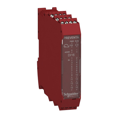 Schneider Electric XPSMCM Series Input Module, 16 Inputs, 4 Outputs, 24 V dc