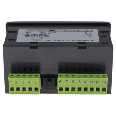 Lumel N24 LED Digital Panel Multi-Function Meter for AC Signal, 92mm x 45mm