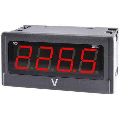 Lumel N24 LED Digital Panel Multi-Function Meter for AC Signal, 92mm x 45mm