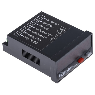Kübler LED Digital Panel Multi-Function Meter for 0 → 10 V, 0 → 20 mA, Control input, 22.2mm x 45mm