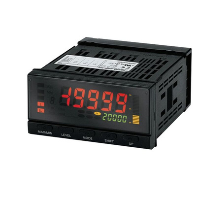 Omron Negative LCD (backlit LED) Display 7-Segment Digital Digital Panel Multi-Function Meter, 14.2mm x 5.8mm