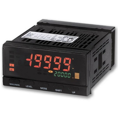 Omron Negative LCD (backlit LED) Display 7-Segment Digital Digital Panel Multi-Function Meter, 14.2mm x 5.8mm