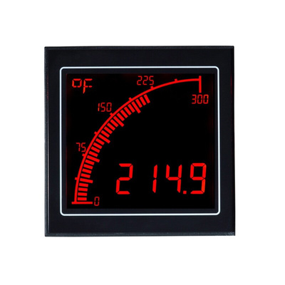 Trumeter LCD Temperature Indicator for Temperature, 68mm x 68mm