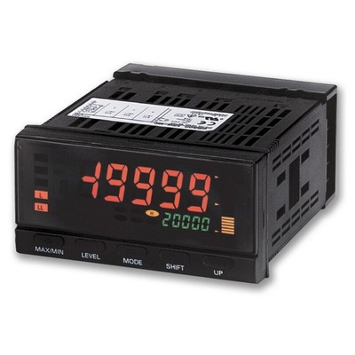 Omron K3HB LCD Digital Panel Multi-Function Meter for Voltage/Current Signals, 48mm x 96mm