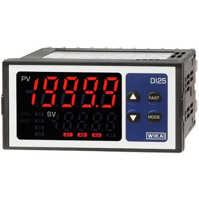 WIKA Model DI25 LED Digital Panel Multi-Function Meter for Current, Resistance, Voltage, 48mm x 96mm