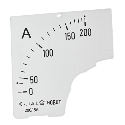 HOBUT 0/200A Meter Scale for 200/5A CT