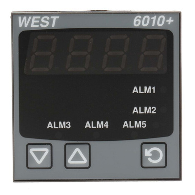 West Instruments 6010 LED Digital Panel Multi-Function Meter for RTD, Thermocouples, 45mm x 45mm