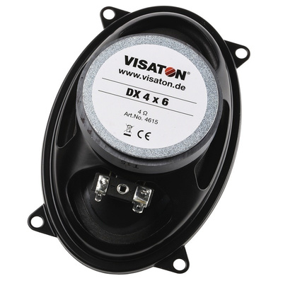 Visaton Black Ceiling Speaker, DX 4 x 6, 4 ohm 4Ω 50W