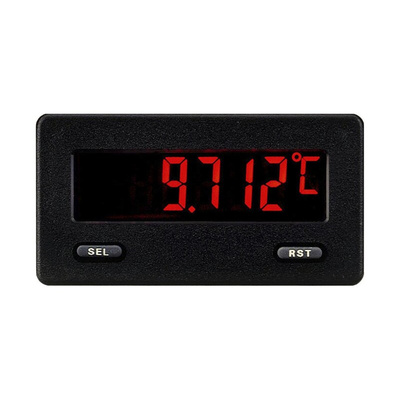 Red Lion CUB5RT LCD Digital Panel Multi-Function Meter, 54.6mm x 76.2mm