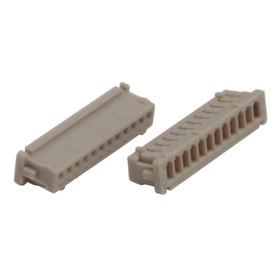 Hirose, DF13 Female Connector Housing, 1.25mm Pitch, 12 Way, 1 Row