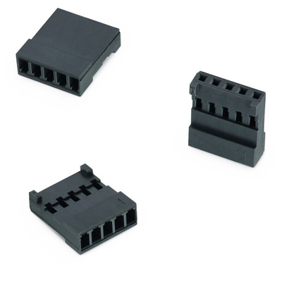 Stelvio Kontek, 48532480 Male Connector Housing, 2.54mm Pitch, 5 Way, 1 Row